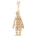9ct Yellow Gold Multi Gemstone Clown Pendant