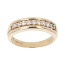 9ct Yellow Gold Cubic Zirconia Eternity Ring