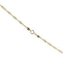 14ct Yellow Gold Cubic Zirconia And Pink Enamel Butterfly Pendant And 18" Chain