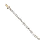 9ct Yellow Gold Cubic Zirconia Tennis Bracelet 7.5"