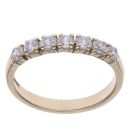 9ct Yellow Gold Cubic Zirconia Half Eternity Ring