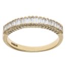 18ct Yellow Gold 0.50ct Baguette Cut Diamond Eternity Ring