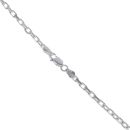 Silver Oval Belcher Chain 22" By Icesia