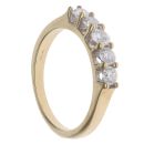 18ct Yellow Gold 0.75ct Brilliant Cut Diamond Five Stone Ring