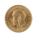 1914 George V Large Head UK Full Sovereign Coin