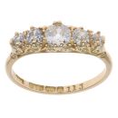 18ct Yellow Gold 1.00ct Brilliant Cut Diamond Five Stone Eternity Ring