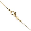 22ct Yellow Gold Swirl Pendant and Chain 18"