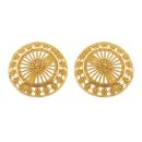 22ct Yellow Gold Rava Filigree Stud Earrings