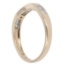 9ct Yellow Gold 0.25ct Brilliant Cut Diamond Wishbone Ring