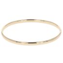 9ct Yellow Gold Plain Hinged Bangle