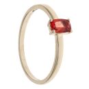 9ct Yellow Gold Garnet Single Stone Ring