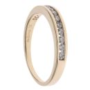9ct Yellow Gold 0.30ct Brilliant Cut Half Eternity Ring