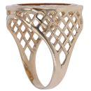 9ct Yellow Gold 1982 Elizabeth II Half Sovereign Coin Ring