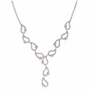 18ct White Gold 1.50ct Brilliant Cut Diamond Fancy Collarette 16"