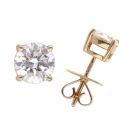 9ct Yellow Gold 1.70ct Lab Grown Diamond Solitaire Stud Earrings