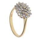 18ct Yellow Gold 0.50ct Brilliant Cut Diamond Cluster Ring
