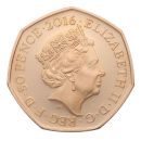 2016 Elizabeth II Team GB UK 50p Coin