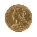 1895 Victoria Old Head Australia Full Sovereign Coin