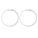 18ct White Gold 1.50ct Brilliant Cut Diamond Large Hoop Earrings