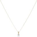 18ct Yellow Gold 0.25ct Flower Cut Diamond Fancy Pendant and Chain 18"