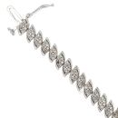 9ct White Gold 1.25ct Brilliant Cut Diamond Bracelet 7.5"