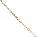 9ct Yellow Gold Twist Chain 18"