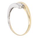 18ct Yellow And White Gold 0.15ct Diamond Five Stone Ring