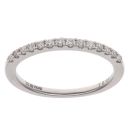 18ct White Gold 0.13ct Brilliant Cut Diamond Half Eternity Ring