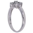 9ct White Gold 0.25ct Brilliant Cut Diamond Cluster Ring
