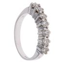 18ct White Gold 0.75ct Brilliant Cut Diamond Half Eternity Ring