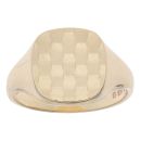 9ct Yellow Gold Patterned Signet Ring