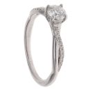 Platinum 0.70ct Brilliant Cut Diamond Solitaire Ring