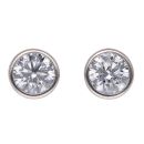 9ct White Gold 1.00ct Brilliant Cut Lab Grown Diamond Stud Earrings