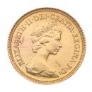 1982 Elizabeth II Decimal Portrait UK Half Sovereign Coin