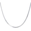 Silver Greek Key Herringbone Chain 20" By Icesia