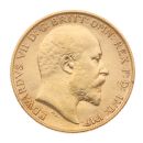 1905 Edward VII Large Head UK Half Sovereign Coin