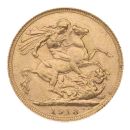 1918 George V Large Head Australia Full Sovereign Coin