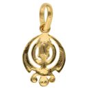 22ct Yellow Gold Khanda Pendant