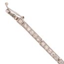 9ct White Gold Cubic Zirconia Bracelet 7.5"