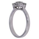 9ct White Gold 0.85ct Brilliant Cut Diamond Cluster Ring