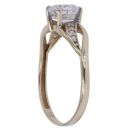 9ct Yellow Gold Cubic Zirconia Single Stone Ring