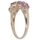 9ct Yellow Gold Tanzanite and Amethyst Fancy Ring