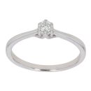 9ct White Gold 0.15ct Diamond Solitaire Ring