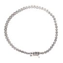 18ct White Gold 1.00ct Brilliant Cut Diamond Fancy Bracelet 6.5"