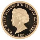 2022 Elizabeth II In Memoriam Solid Half Laurel Jubilee Tristan Da Cunha Coin Boxed and Info