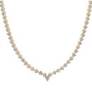 9ct Yellow Gold 5.50ct Brilliant Cut Diamond Necklace 16"