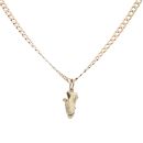 9ct Yellow Gold Football Boot Pendant and Chain 18"