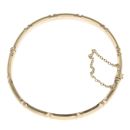 9ct Yellow Gold Bamboo Hinged Bangle