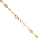 22ct Yellow Gold Wire Beads Chain 24"