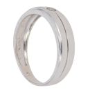 9ct White Gold 0.10ct Diamond Solitaire Signet Ring